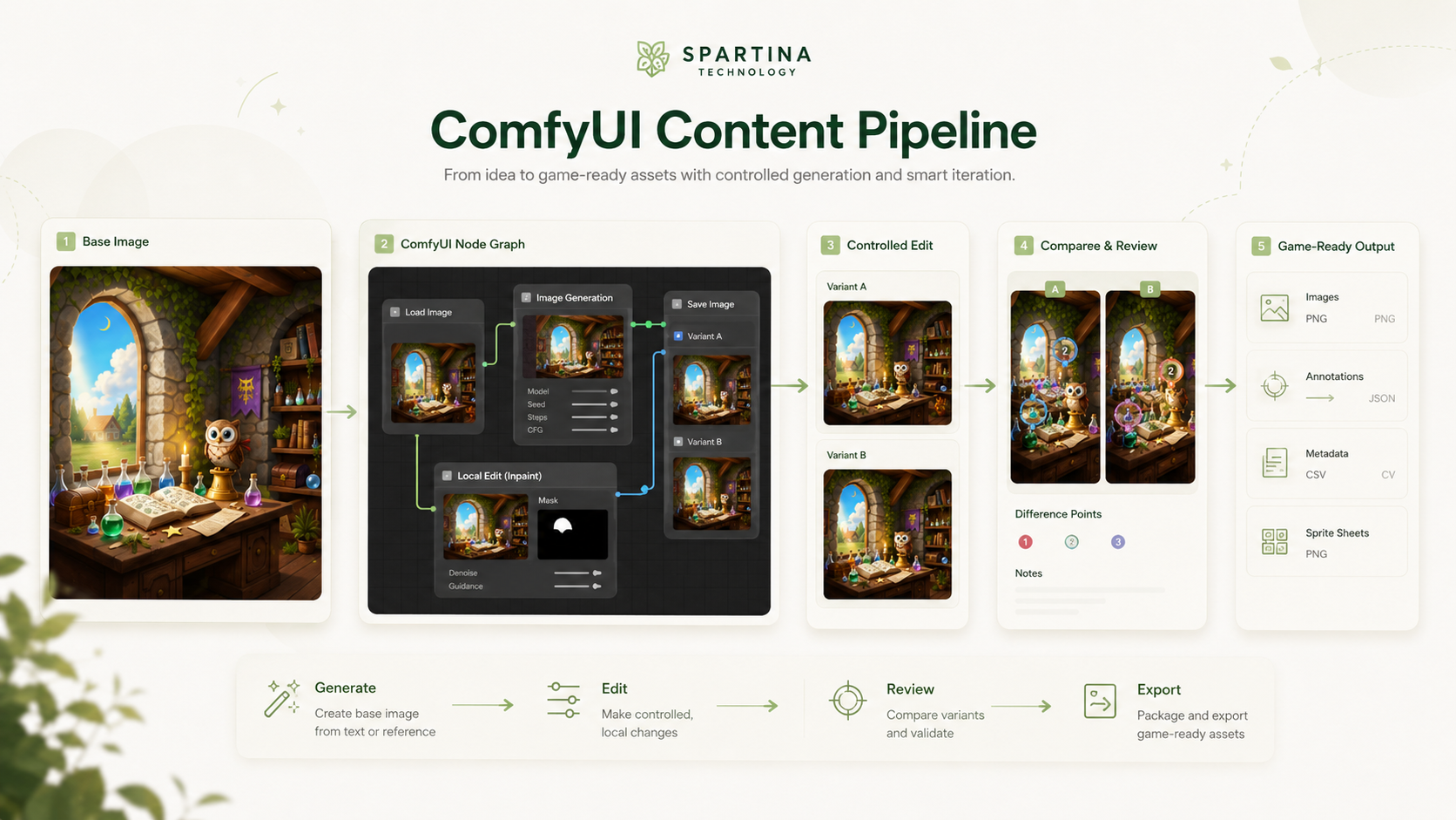 ComfyUI content pipeline